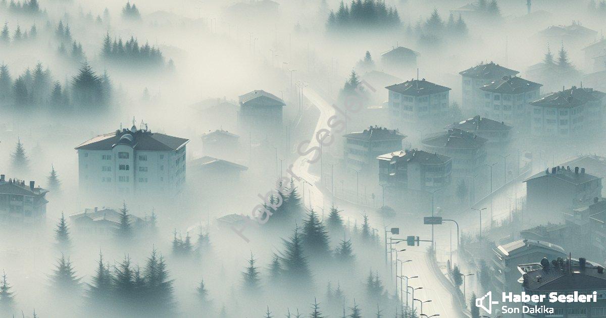 "Denizli'de Yağış Sonrası Yoğun Sis: Görüş Mesafesi 10 Metreye Düştü" başlıklı haber için fotorealis