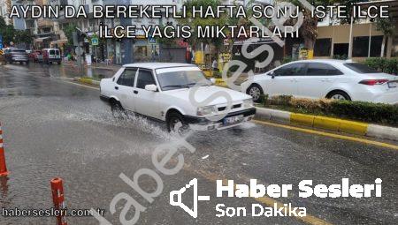 Aydın’da Bereketli Hafta Sonu: İşte İlçe İlçe Yağış Miktarları