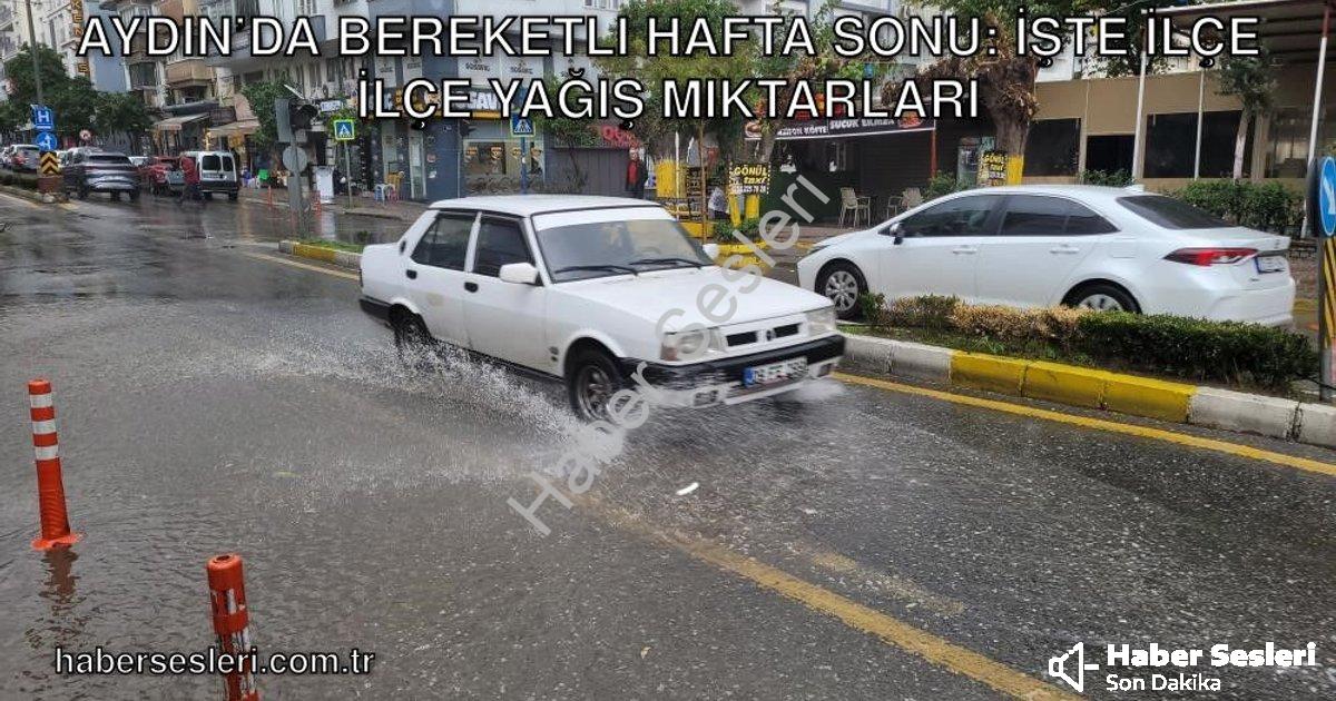 "Aydın’da Bereketli Hafta Sonu: İşte İlçe İlçe Yağış Miktarları" başlıklı haber için fotorealistik,