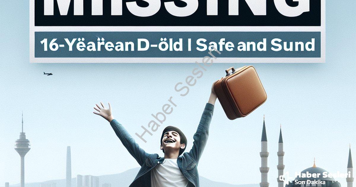 "Uşak Banaz'da Kayıp Alarmı: 16 Yaşındaki İsmet Sağ Salim Bulundu" başlıklı haber için fotorealistik