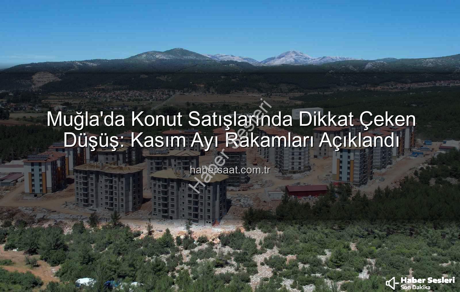 Muğla konut satışı - Muğla'da Konut Satışları Düşüşte: Kasım Ayı Rakamları Ne Diyor?