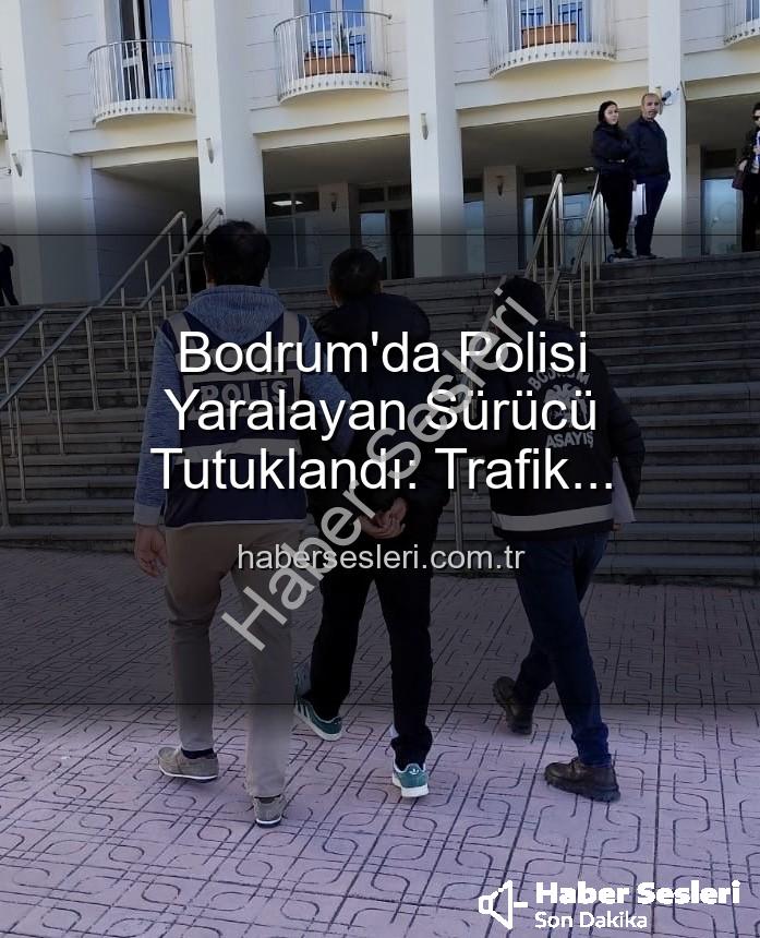 polisi yaralayan sürücü - Bodrum'da Polisi Yaralayan Sürücü Tutuklandı: Trafik Güvenliği Tehlikeye Girdi!