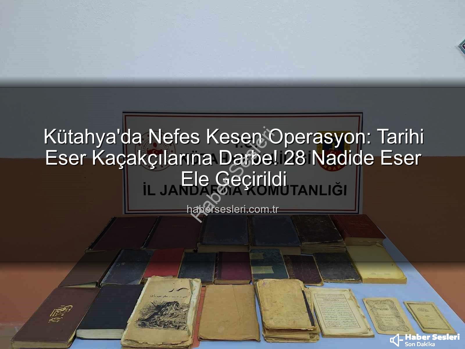 tarihi eser operasyonu - Kütahya'da Nefes Kesen Operasyon: Tarihi Eser Kaçakçılarına Darbe! 28 Nadide Eser Ele Geçirildi