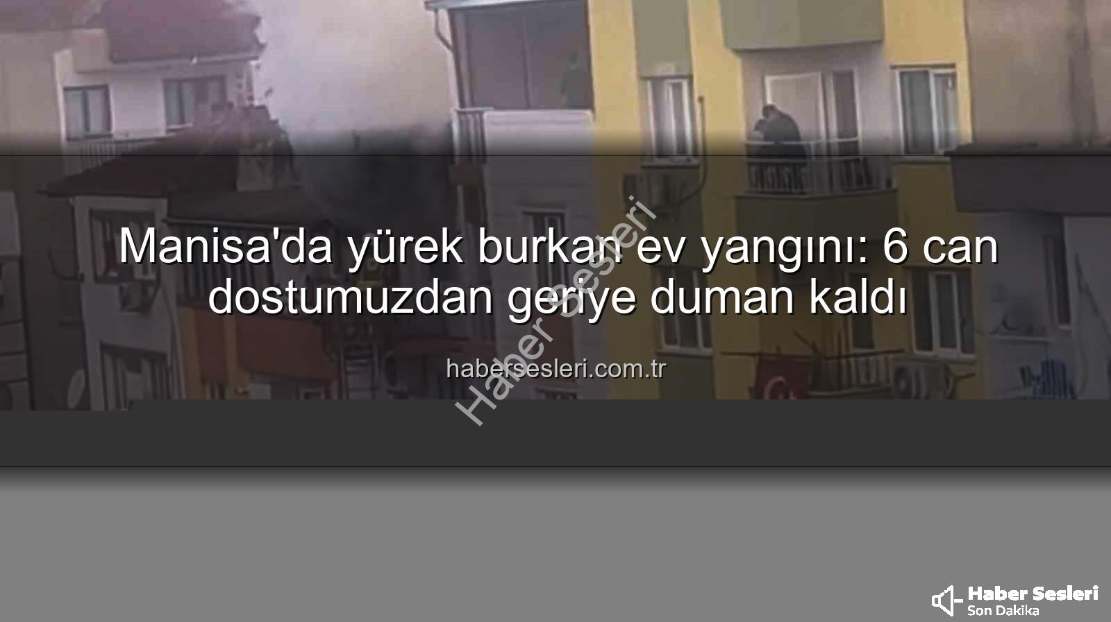 Manisa ev yangını - Manisa'da yürek burkan ev yangını: 6 can dostumuzdan geriye duman kaldı